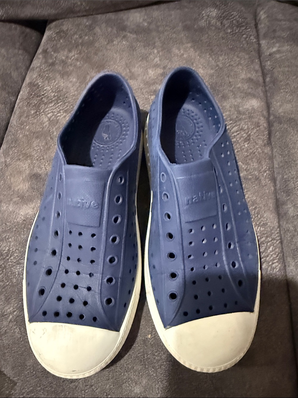 Boys Native Lightweight Navy Slip-On Water-Resistant Casual Shoe